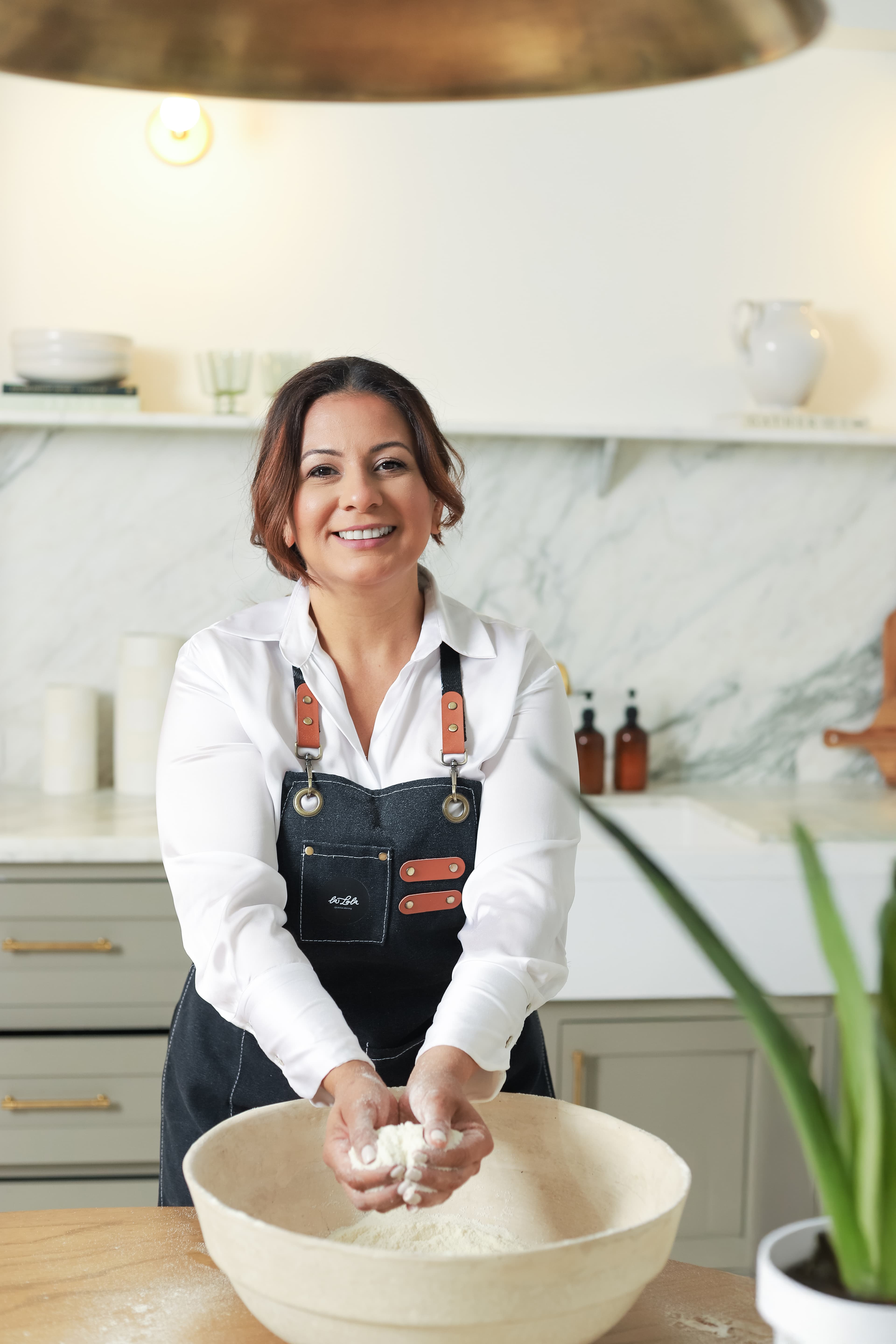 Carolina Villamizar in the kitchen